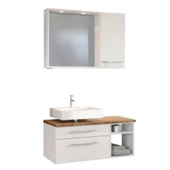 Modernes Bad Set mit Beckenschrank - Enwicos (dreiteilig)