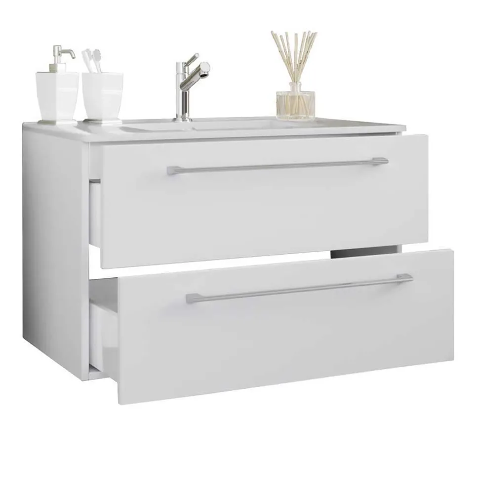 Modernes Badezimmer in Weiß - Ipsum (vierteilig)