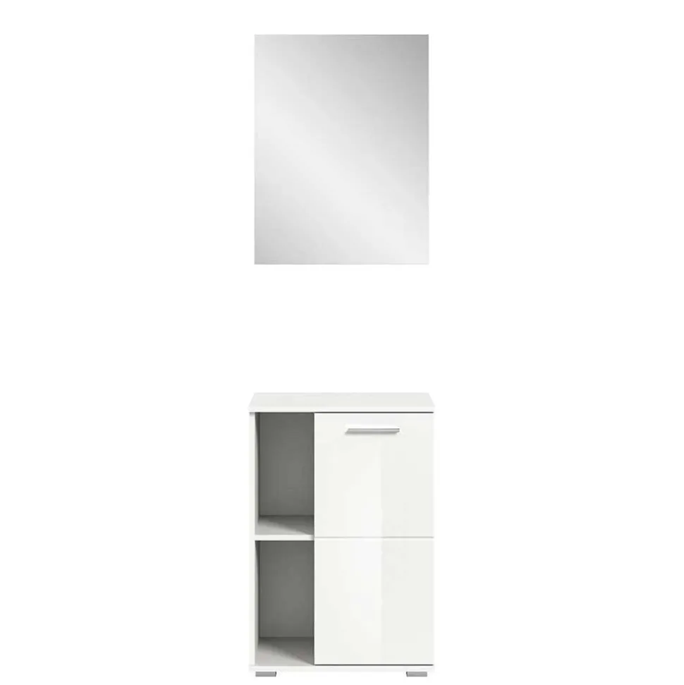 Modernes Garderobenmöbel in Weiß - Rugova (zweiteilig)