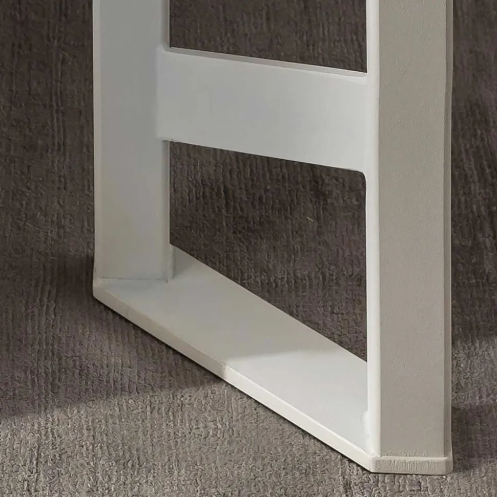 Modernes Himmelbett in Eiche Bianco & Weiß - Blackbeard