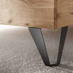 Modernes Holzbett in Wildeichefarben - Dizamora