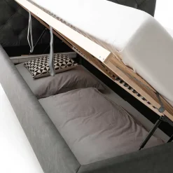 Modernes Polsterbett mit Bettkasten - Iliavos