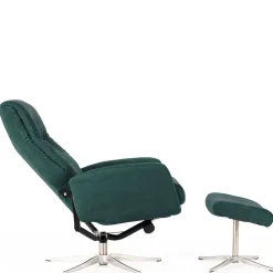 Modernes TV Sessel Set mit Fußhocker - Trapani (zweiteilig)