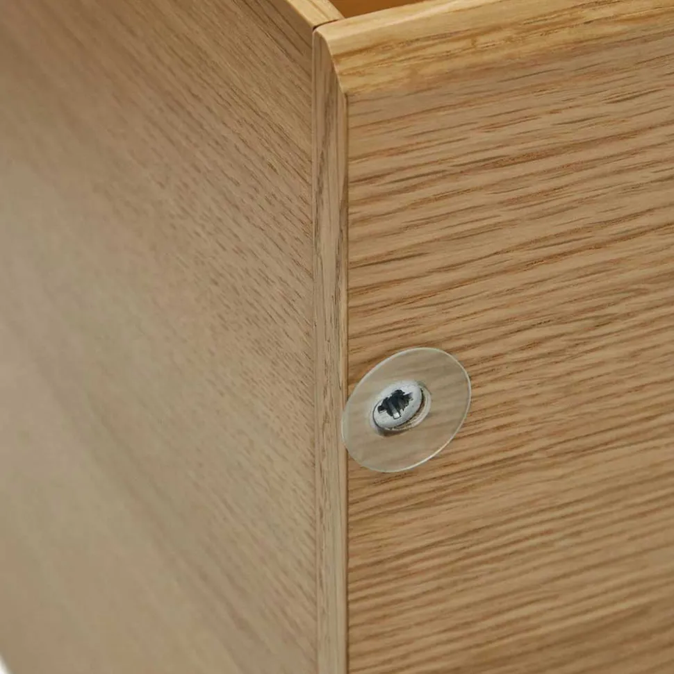 Modulares Standregal in Eiche Furnier - Hero (neunteilig)