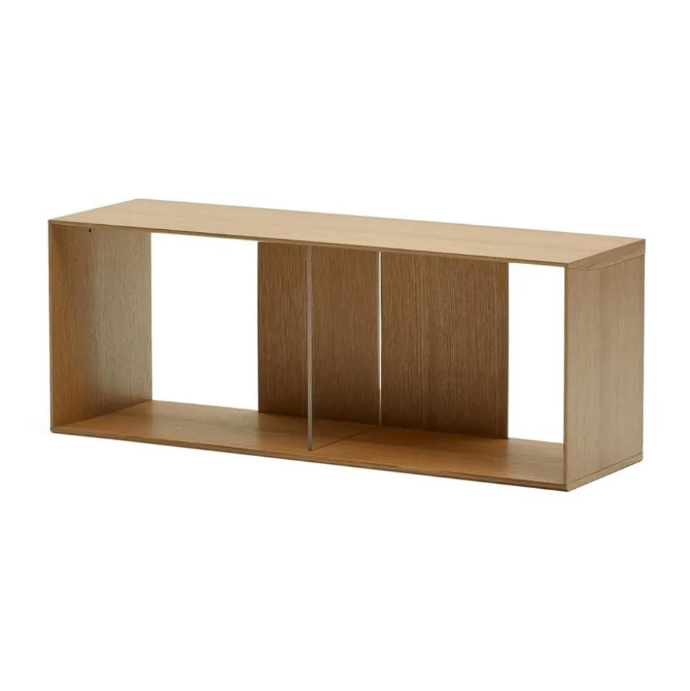 Modulares Standregal in Eiche Furnier - Hero (neunteilig)