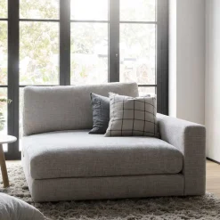 Modulcouch Recamiere in Hellgrau - Esmen