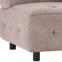 Modulsofa Eckelement aus Cord Mauve - Samorah
