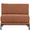 Modulsofa Element in Rost Braun Chenille - Brixx