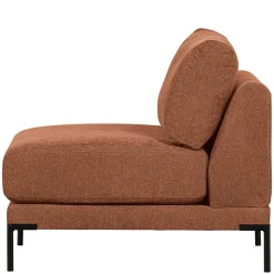 Modulsofa Element in Rost Braun Chenille - Brixx