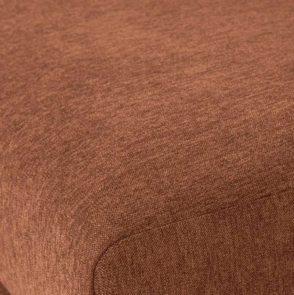 Modulsofa Element in Rost Braun Chenille - Brixx