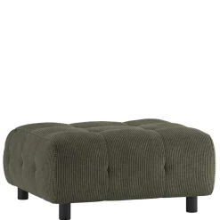 Modulsofa Hocker in Blassgrün Cord - Praggio