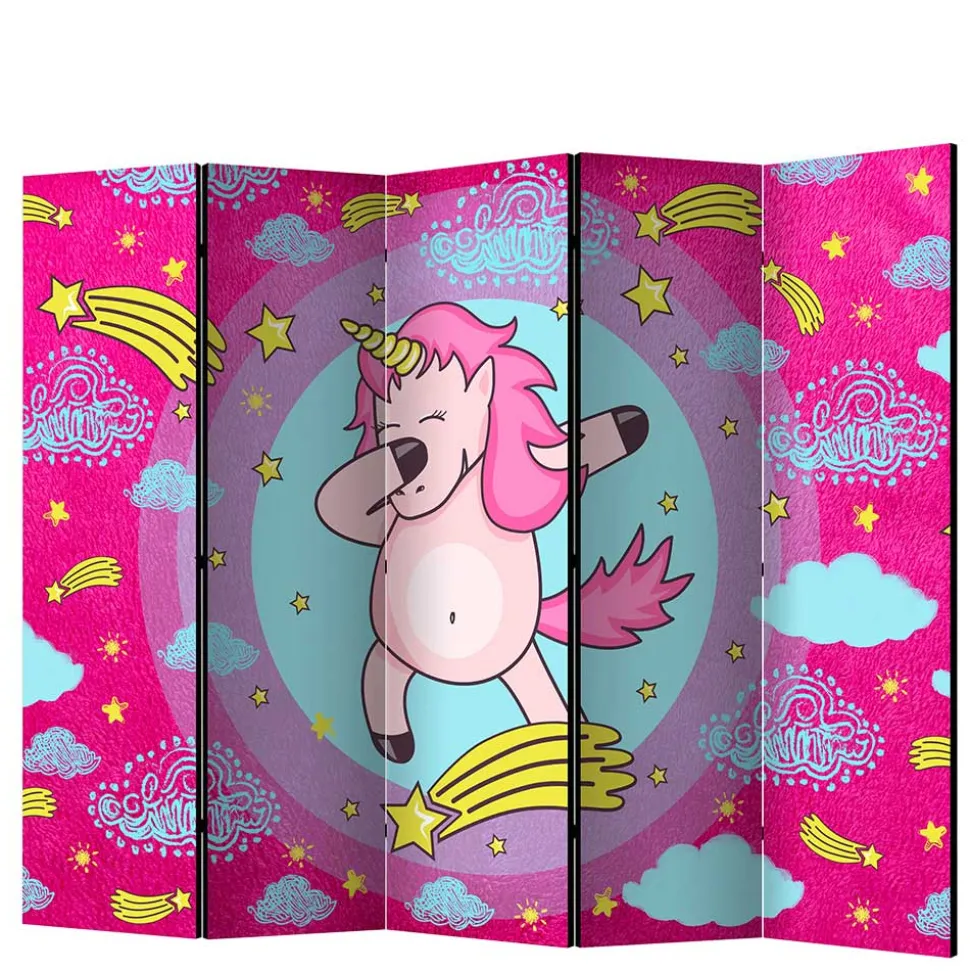 Motiv Paravent Tanzendes Einhorn Dab - Loho