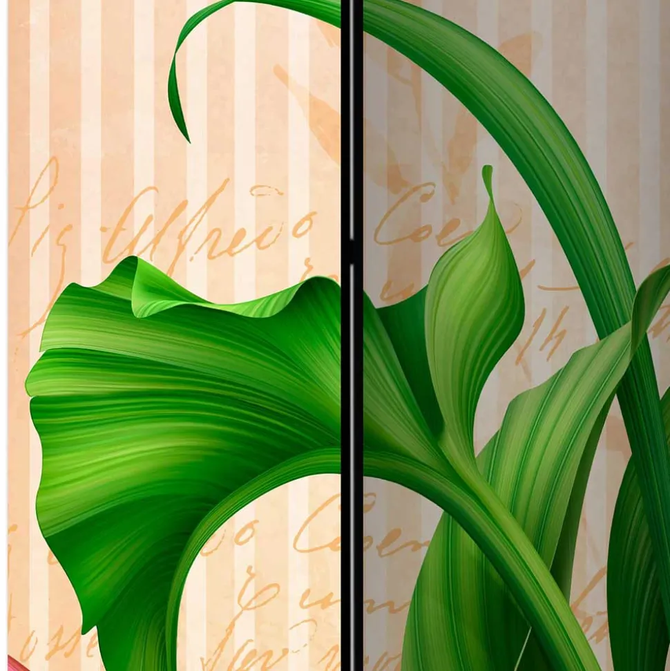 Motiv Trennwand Blume & Schmetterlinge - Rovigo