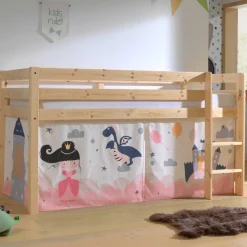 Märchen Hochbett aus Kiefernholz - Stipendia