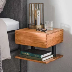 Nachtkommode mit Schublade & Ablage - Arwen