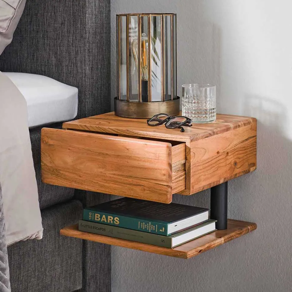 Nachtkommode mit Schublade & Ablage - Arwen