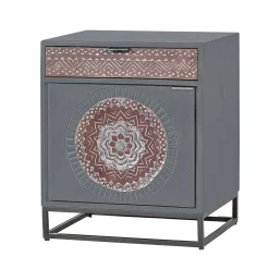 Nachtschrank - dekorativ mit Mandala - Mesusco