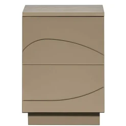 Nachtschrank aus Kiefer in Schlammfarben - Ophra