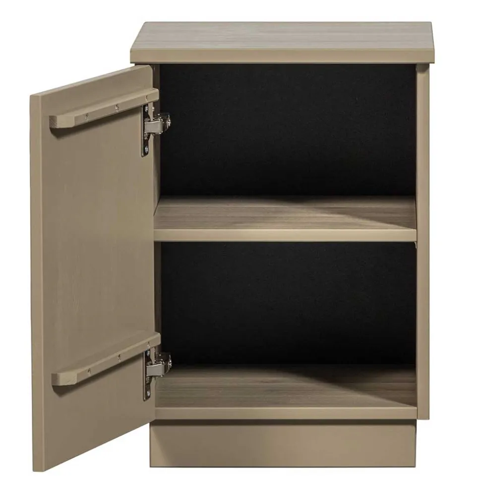 Nachtschrank aus Kiefer in Schlammfarben - Ophra