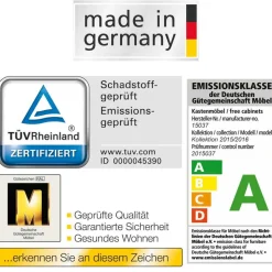 Nachttisch Kommode Cartesna in Creme