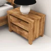 Nachttischkommode Nadalia aus Wildeiche massiv geölt