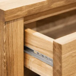 Nachttischkommode Nadalia aus Wildeiche massiv geölt