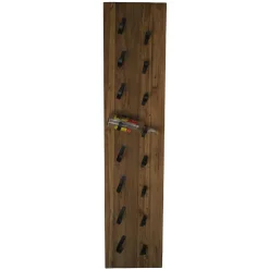 Naturbelassenes Weinregal mit 16 Halterungen - Teako