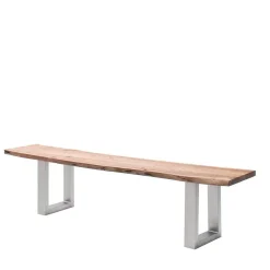 Naturkanten Esstisch-Bank in Akazie Natur - Fixum