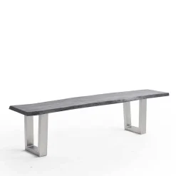 Naturkantenbank in Akazie Grau - Cortessa