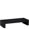 Niedriger Japandi Wohnzimmertisch in Schwarz - Milana