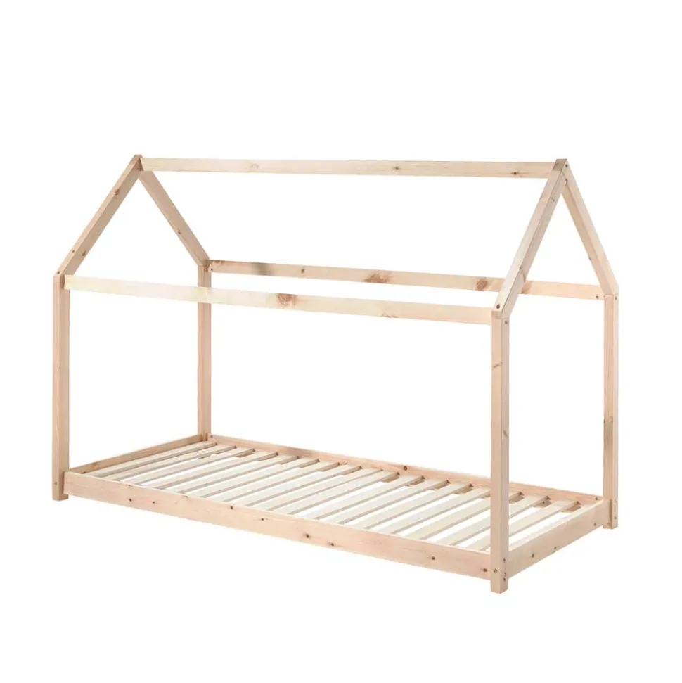 Niedriges Haus Kinderbett in 90x200 - Durango