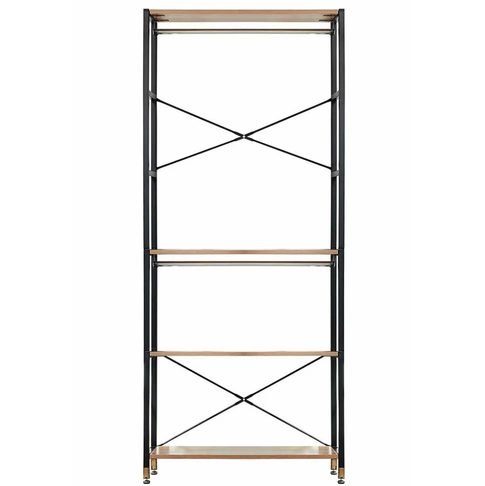 Offenes Garderobenregal mit Kleiderstange - Pepper