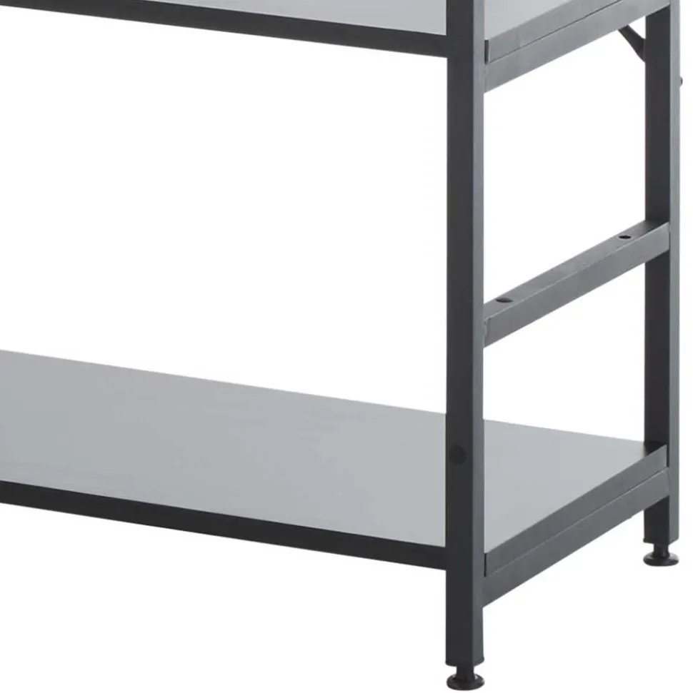 Offenes Industrial Style Regal in Schwarz - Keuna