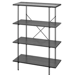 Offenes Regal mit Rillenstruktur Glas Boden - Pluggia