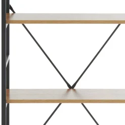 Offenes Standregal in Wildeiche und Schwarz - Lacuva