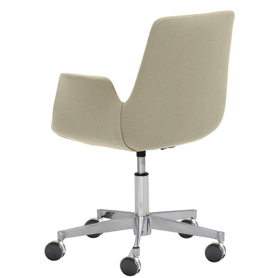 Office Armlehnenstuhl in Taupe - Juncolm