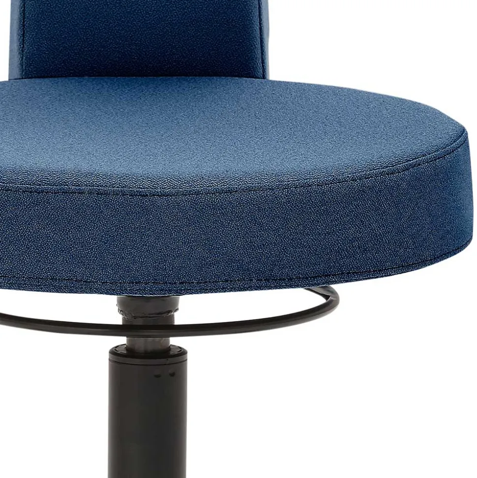 Office Drehhocker in Dunkelblau & Hellblau - Amya