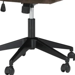 Office Drehstuhl aus Velours in Anthrazit - Pradisio