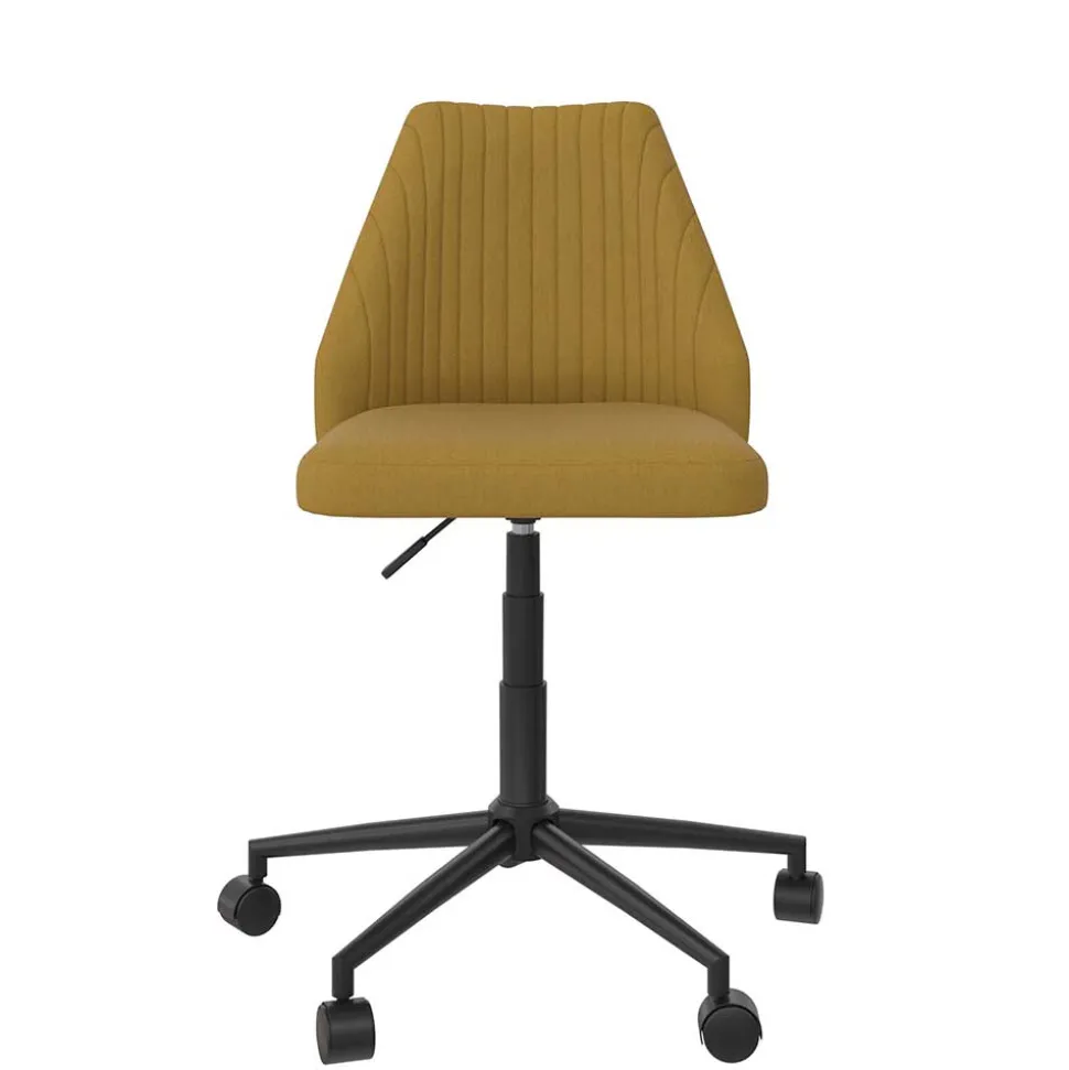 Office Drehstuhl in Gelb Stoff - Taba