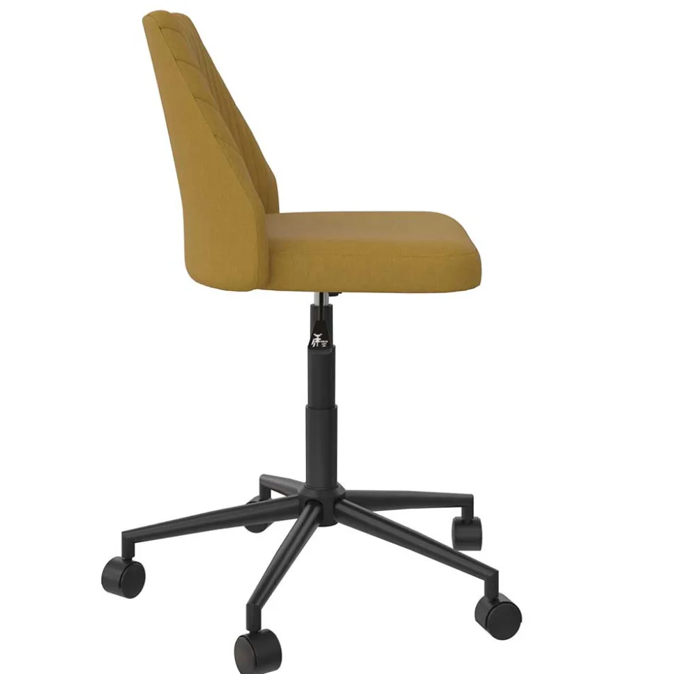 Office Drehstuhl in Gelb Stoff - Taba