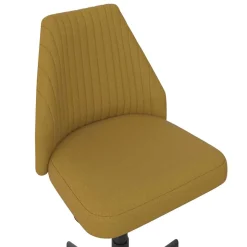 Office Drehstuhl in Gelb Stoff - Taba