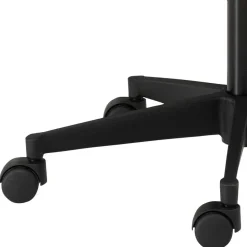 Office Hocker mit Lehne in Rot Schwarz - Winter