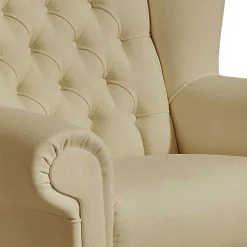Ohrenbackensessel im Chesterfield Look - Horizonte