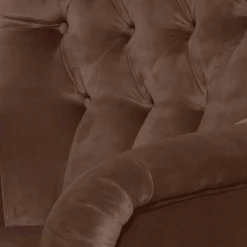 Ohrensessel in Braun und Buche Natur - Emirello