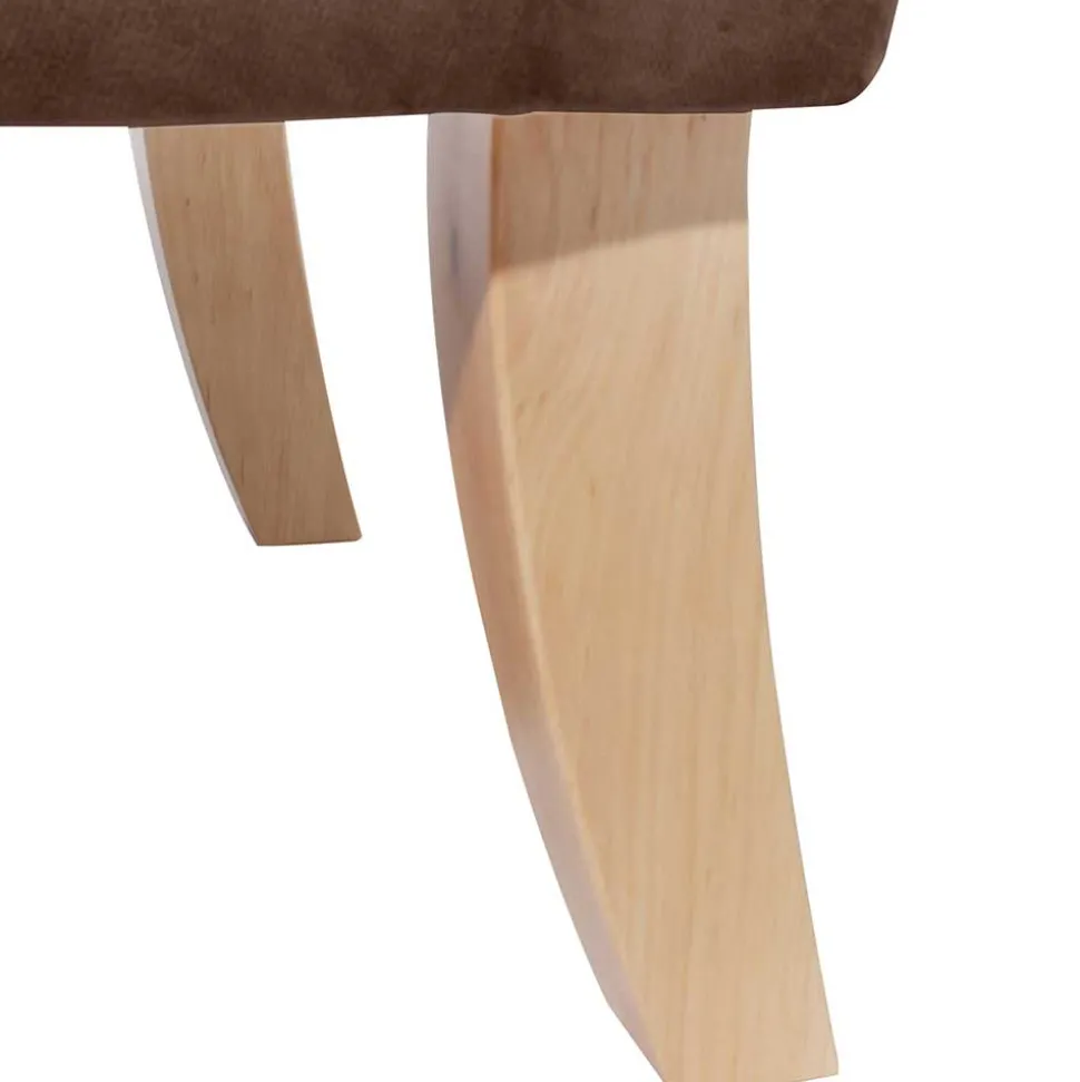 Ohrensessel in Braun und Buche Natur - Emirello