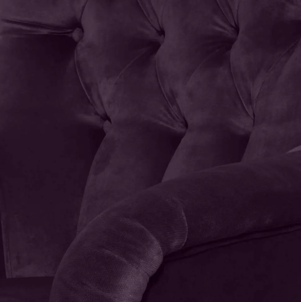 Ohrensessel in Dunkellila Samtvelours - Nordico