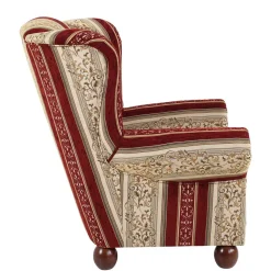 Ohrensessel mit Streifen und Ornamenten - Basento