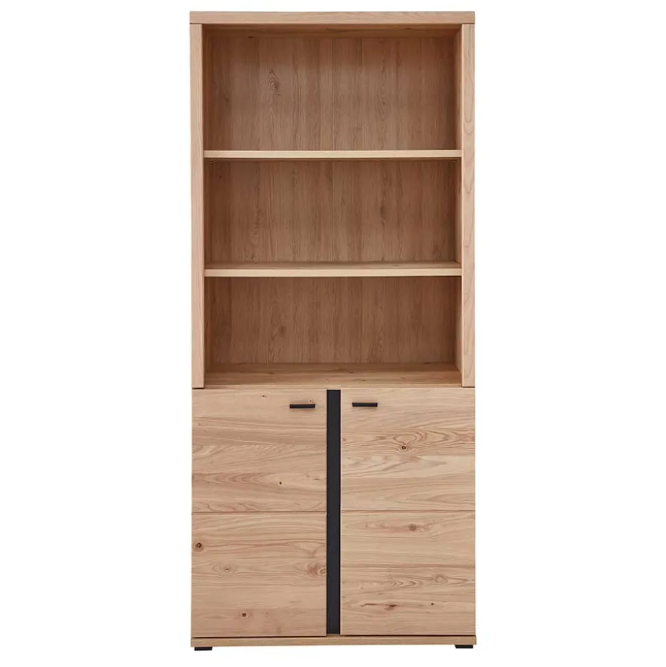 Ordnerregal mit drei Fächern und zwei Türen - Emly