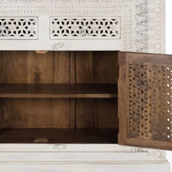 Orient Style Sideboard aus Mangoholz White Wash - Capo