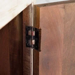 Oriental Design Türen-Kommode in Holz White Wash - Jula